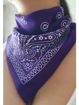 Petek Aksesuar Şal Desenli Bandana