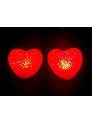 LED Işıklı Kırmızı Kalp Gece Lambası