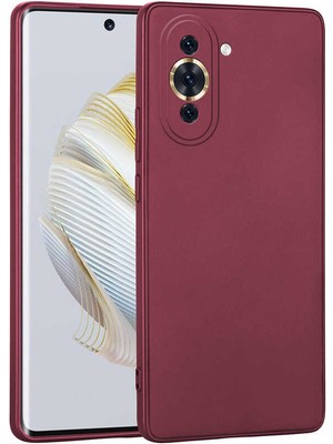 Case Street Huawei Nova 10 Pro Kılıf Premier Mat Silikon Renkli Lüx Korumalı Mürdüm