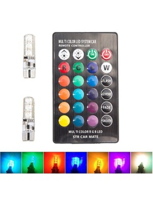 Space Uzaktan Kumandali Silikon 6x2 T10 Ledli Ampul / LAAM312