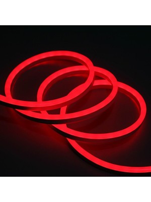 Alles 12V Neon LED Kırmızı 7X12MM - 5 Metre Oke