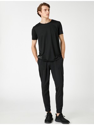 Koton Jogger Dokuma Spor Eşofman Altı Beli Lastikli Cepli Dikiş Detaylı
