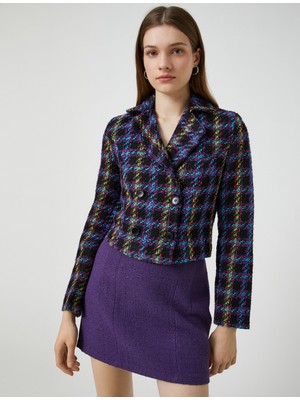 Koton Dar Kesim Mini Tüvit Etek