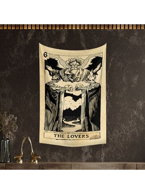 Vagonik Tarot Kartı The Lovers Duvar Örtüsü Halısı