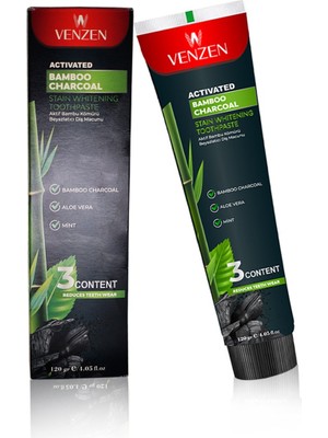 Büyük Boy Gerçek Bambu Kömürü Diş Macunu