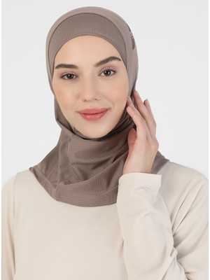 Ecardin Hijab Spor Bone - Koyu Vizon - Ecardin