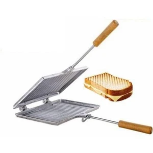 Her Ocağın Üzerine Kolay Isınan Ekmek Kızartma Döküm Alüminyum Ocaküstü Tost Makine Sade Pratik Gril