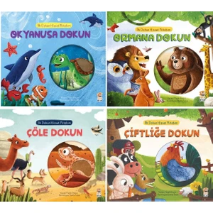 Ilk Dokun Hisset Kitabım Serisi 4'lü Set / Okyanusa + Ormana + Çöle + Çiftliğe Dokun