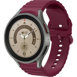 Samsung Galaxy Watch 4  40-42-44-46 mm Watch 5 40 -44-Pro 45 mm Tam Uyumlu Çizgili 20  mm Kordon