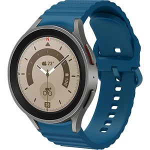 Samsung Galaxy Watch 4  40-42-44-46 mm Watch 5 40 -44-Pro 45 mm Tam Uyumlu Çizgili 20  mm Kordon