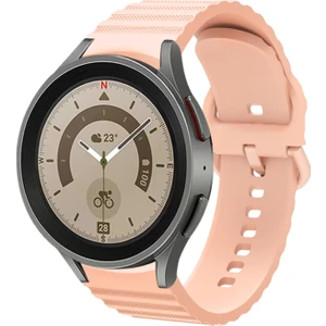 Samsung Galaxy Watch 4  40-42-44-46 mm Watch 5 40 -44-Pro 45 mm Tam Uyumlu Çizgili 20  mm Kordon