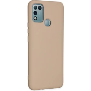 Bilişim Aksesuar Lansman Infinix Hot 10 Play Kılıf Nano Içi Kadife  Silikon - Pudra