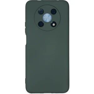 Bilişim Aksesuar Lansman Huawei Nova Y90 Kılıf Nano Içi Kadife  Silikon - Koyu Yeşil