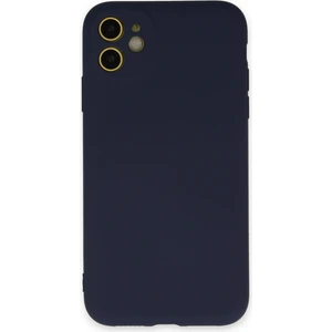 Bilişim Aksesuar Lansman iPhone 11 Kılıf Nano Içi Kadife  Silikon - Lacivert