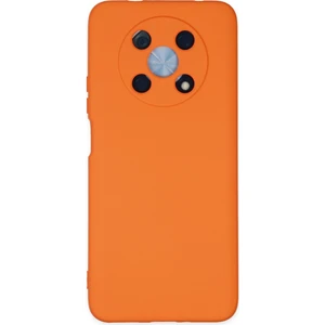 Bilişim Aksesuar Lansman Huawei Nova Y90 Kılıf Nano Içi Kadife  Silikon - Turuncu