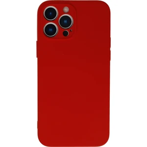Bilişim Aksesuar Lansman iPhone 13 Pro Max Kılıf Nano Içi Kadife  Silikon - Kırmızı