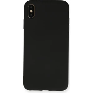 Bilişim Aksesuar Lansman iPhone Xs Kılıf Nano Içi Kadife  Silikon - Siyah