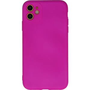 Bilişim Aksesuar Lansman iPhone 11 Kılıf Nano Içi Kadife  Silikon - Fuşya