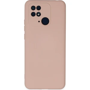 Bilişim Aksesuar Lansman Xiaomi Poco C40 Kılıf Nano Içi Kadife  Silikon - Pudra