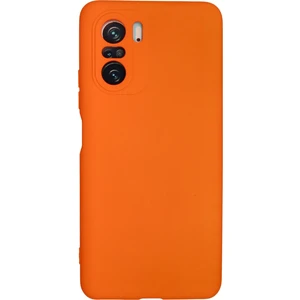 Bilişim Aksesuar Lansman Xiaomi Redmi K40 Pro Kılıf Nano Içi Kadife  Silikon - Turuncu