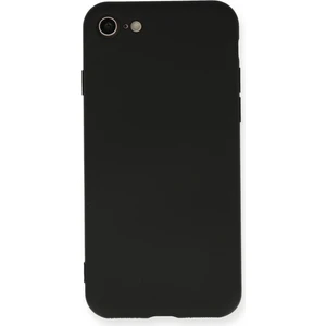 Bilişim Aksesuar Lansman iPhone Se 2020 Kılıf Nano Içi Kadife  Silikon - Siyah