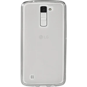 Lg K10 (K430) Kılıf Soft Silikon Şeffaf-Siyah Arka Kapak