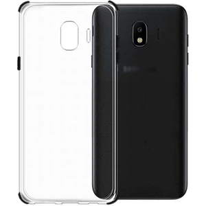 Fitcase Samsung J4 (J400) Anti Shock Darbe Koruyucu Silikon Arka Kapak Siyah