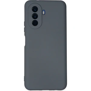 Happycase Lansman Huawei Nova Y70 Kılıf Nano Içi Kadife  Silikon - Gri