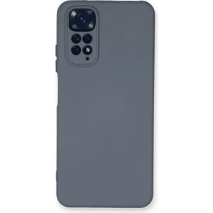 Happycase Lansman Xiaomi Redmi Note 11 Kılıf Nano Içi Kadife  Silikon - Gri