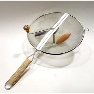 26CM Büyük Püre Makinesi 304 Kalite Çelik Süzgeçli Döner Sebze Ezici Evde Pratik Meyve Suyu Üretimi