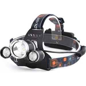 3 Başlıklı Şarjlı  Kafa Feneri  Watton WT-256