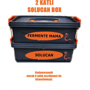 Kadam Organik 2 Katlı Solucan Evi (Solucan Box) 500 Adet Kırmızı Kaliforniya Solucanı