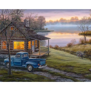 Hobi Tedarik Gün Doğuşu Çerçeveli 40X50 Sayılarla Boyama Hobi Seti