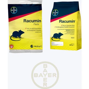 Ayer Racumin Fare ve Sıçanlar Için 2’li Set / Zehirli Fare Buğdayı 250GR Fare Pastası 10*10