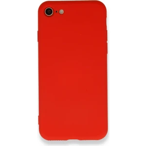 Happycase Lansman iPhone Se 2020 Kılıf Nano Içi Kadife  Silikon - Kırmızı
