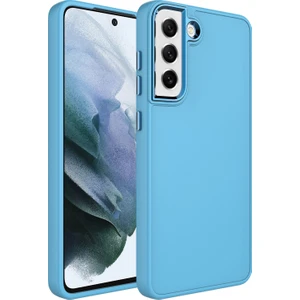Kny Samsung Galaxy S21 Fe Kılıf Metal Kamera Koruma Çerçeveli Mat Luna Silikon