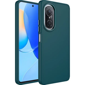 Kny Huawei Nova 9 Se Kılıf Metal Kamera Koruma Çerçeveli Mat Luna Silikon