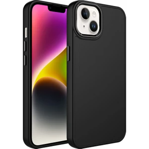 Apple Iphone 14 Plus Kılıf Metal Kamera Koruma Çerçeveli Mat Luna Silikon