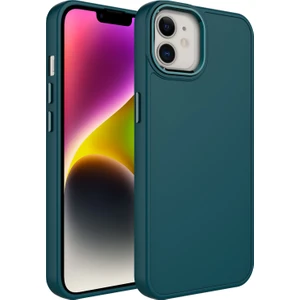 Apple Iphone 11 Kılıf Metal Kamera Koruma Çerçeveli Mat Luna Silikon