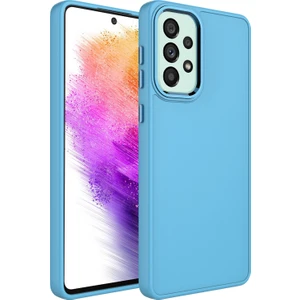Samsung Galaxy A23 Kılıf Metal Kamera Koruma Çerçeveli Mat Luna Silikon