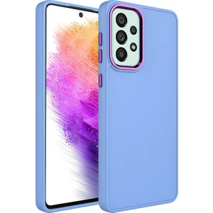 Samsung Galaxy A23 Kılıf Metal Kamera Koruma Çerçeveli Mat Luna Silikon