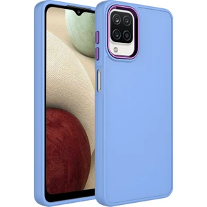 Samsung Galaxy A22 Kılıf Metal Kamera Koruma Çerçeveli Mat Luna Silikon