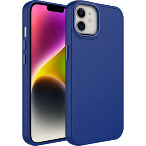Apple Iphone 11 Kılıf Metal Kamera Koruma Çerçeveli Mat Luna Silikon