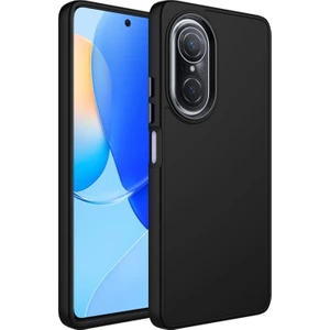 Huawei Nova 9 Se Kılıf Metal Kamera Koruma Çerçeveli Mat Luna Silikon