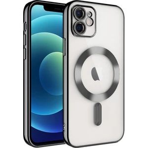 Apple Iphone 12 Kılıf Kamera Korumalı Laser Magsafeli Demre Silikon