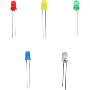 20 Adet 5mm 5 Farklı Renk LED