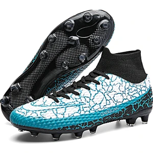 Fg/tf Futbol Ayakkabıları Kaymaz Başak Krampon Genç Çocuklar Yüksek Ayak Bileği Kramponları Çim Futbol Sneakers (Yurt Dışından)