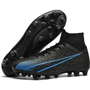 Artı Boyutu Futbol Kramponları Erkekler Hafif Futbol Botları Profesyonel Unisex Yüksek Bilek Futbolu Ag/fg (Yurt Dışından)