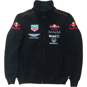 Erkek Büyük Beden Sweat Ceket Siyah Uzun Kollu Cepli Yazılı Fermuarlı Hakim Yakalı Bomber