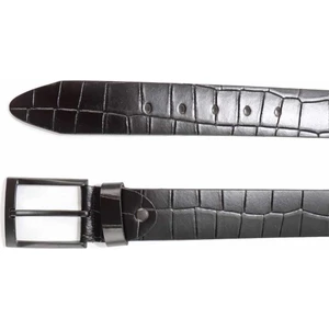 Siyah Kroko Leather Erkek Kemer U08657019711